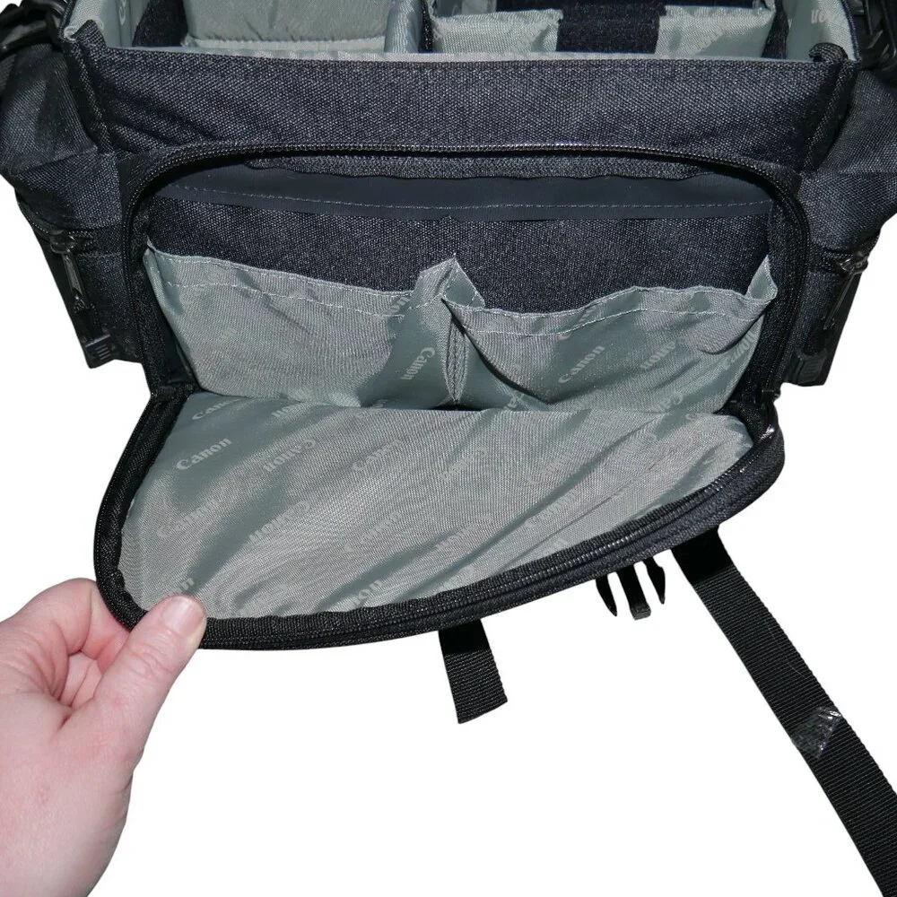 Canon Digital Gadget Bag DSLR EOS Rebel Travel Carry Case With Shoulder Strap